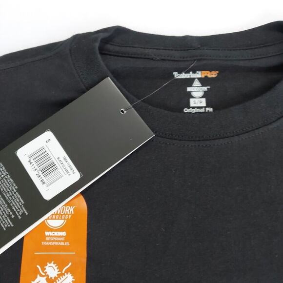 Timberland Pro T-Shirt Mens Small Short Sleeve Original Fit Wick work Graphic - Picture 3 of 4